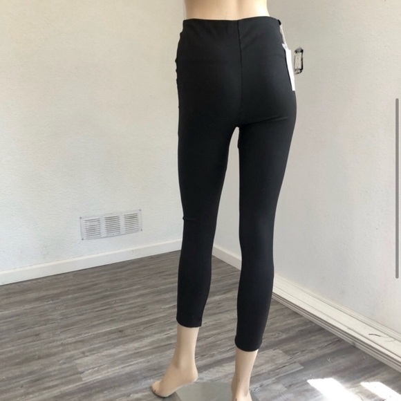 NEW MOSS STUDIO high rise crop black pants size:M. - Picture 10 of 13